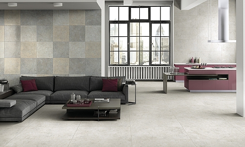 Glam Porcelain Tiles produced by Century Ceramica, Style patchwork, Stone effect