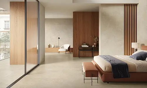 Carrelage, Effet autres types de pierre, Teinte beige, Grès cérame émaillé, 60x120 cm, Surface Satinée