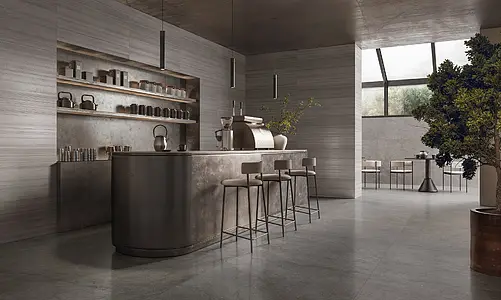 Background tile, Effect other stones, Color grey, Glazed porcelain stoneware, 60x120 cm, Finish semi-polished