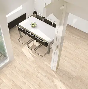 Background tile, Effect wood, Color beige, Glazed porcelain stoneware, 20x120 cm, Finish matte
