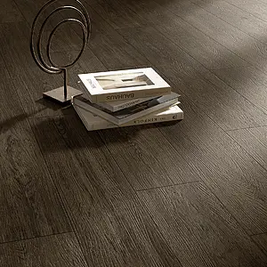 Background tile, Effect wood, Color brown, Glazed porcelain stoneware, 20x120 cm, Finish antislip