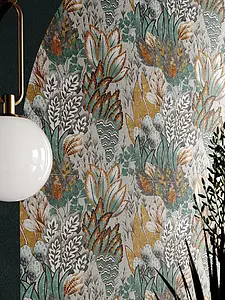 Dekor, Textur textil, Färg flerfärgade, Kakel, 60x120 cm, Yta matt