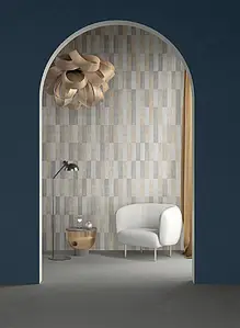 Background tile, Effect stone,other stones, Color beige, Glazed porcelain stoneware, 7.5x30 cm, Finish matte