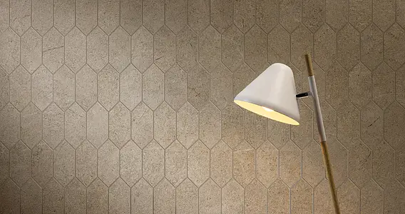 Mosaico, Effetto calcare, Colore beige, Gres porcellanato smaltato, 30x30 cm, Superficie antiscivolo