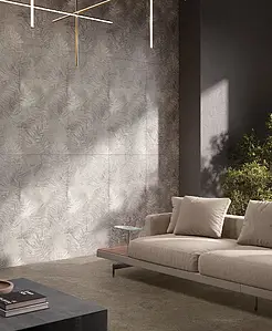 Background tile, Effect limestone, Color grey, Glazed porcelain stoneware, 60x120 cm, Finish antislip