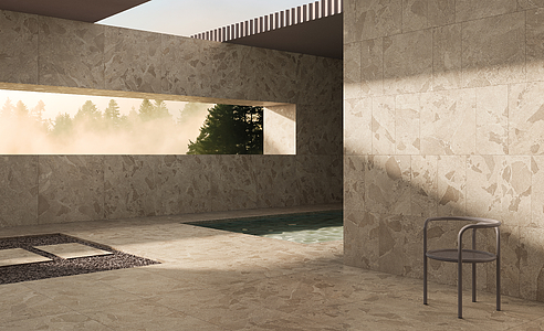 Background tile, Effect other stones, Color beige, Glazed porcelain stoneware, 30x60 cm, Finish antislip