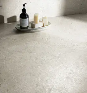 Bakgrundskakel, Textur andra stenar, Färg vit, Glaserad granitkeramik, 60x120 cm, Yta semipolerad