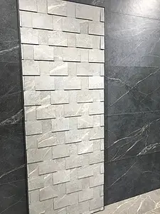 Mosaic tile, Effect stone,other stones, Color grey, Glazed porcelain stoneware, 30x60 cm, Finish antislip