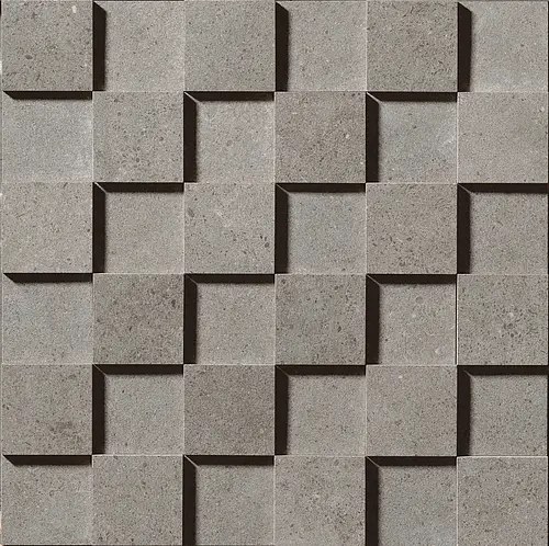 Cercom Ceramiche, Square, 10650941_Mos.Cube3DGreyIn