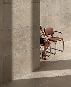 Background tile, Effect limestone, Color beige,brown, Glazed porcelain stoneware, 60x120 cm, Finish antislip