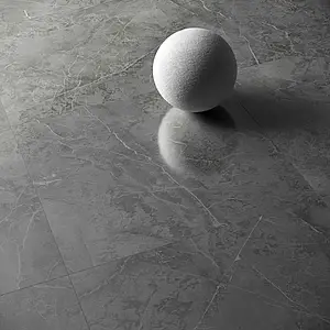 Grundflise, Effekt other marbles, Farve grå, Glaseret porcelænsstentøj, 119.2x119.2 cm, Overflade Sleben