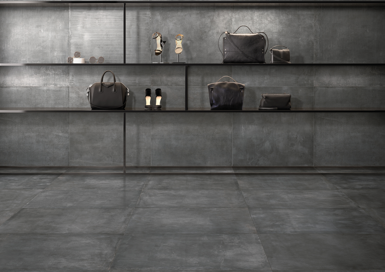 Керамогранит Supergres Ceramiche stonework Ardesia nera RT 60x120