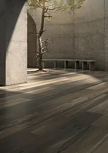 Taustalaatta, Teema puu, Väri ruskea väri, Lasitettu porcellanato-laatta, 26.5x180 cm, Pinta liukkaudenesto