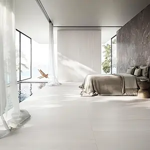 Background tile, Effect other marbles, Color white, Unglazed porcelain stoneware, 120x120 cm, Finish antislip