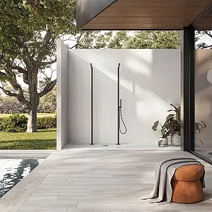 Background tile, Effect other marbles, Color white, Unglazed porcelain stoneware, 120x280 cm, Finish matte