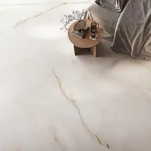 Background tile, Effect onyx, Color beige, Unglazed porcelain stoneware, 120x120 cm, Finish antislip