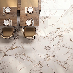 Background tile, Effect other marbles, Color white,brown, Unglazed porcelain stoneware, 120x120 cm, Finish polished