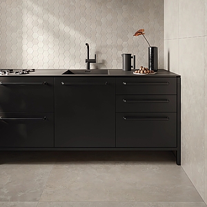 Background tile, Effect other stones, Color grey, Unglazed porcelain stoneware, 60x120 cm, Finish antislip