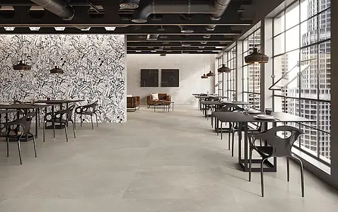 Background tile, Effect other stones, Color grey, Unglazed porcelain stoneware, 120x120 cm, Finish antislip