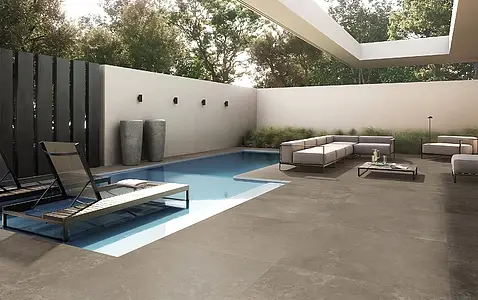 Background tile, Effect other stones, Color brown, Unglazed porcelain stoneware, 120x120 cm, Finish antislip