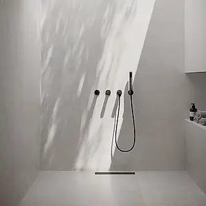 Background tile, Effect other stones, Color white, Unglazed porcelain stoneware, 120x280 cm, Finish matte