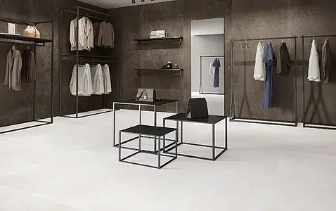 Background tile, Effect other stones, Color white, Unglazed porcelain stoneware, 120x120 cm, Finish antislip