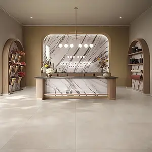 Background tile, Effect other marbles, Color black & white, Unglazed porcelain stoneware, 120x280 cm, Finish polished