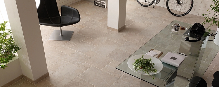 Background tile, Effect other stones, Color beige, Unglazed porcelain stoneware, 40x40 cm, Finish matte