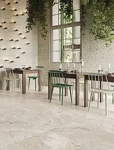 Carrelage, Effet autres types de pierre, Teinte beige, Grès cérame non-émaillé, 60x120 cm, Surface antidérapante