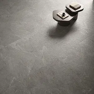 Background tile, Effect slate, Color grey, Glazed porcelain stoneware, 120x120 cm, Finish antislip