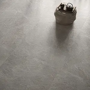Background tile, Effect slate, Color grey, Glazed porcelain stoneware, 120x120 cm, Finish antislip