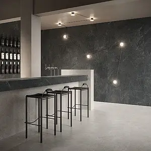 Background tile, Effect slate, Color grey, Glazed porcelain stoneware, 120x120 cm, Finish antislip