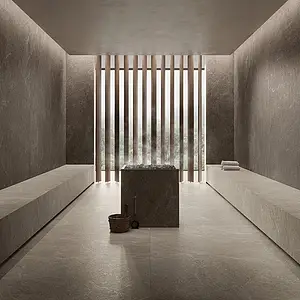 Background tile, Effect slate, Color brown, Glazed porcelain stoneware, 120x280 cm, Finish matte