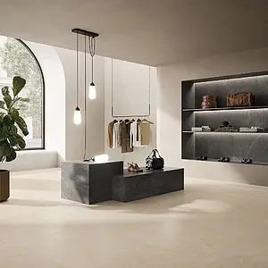 Background tile, Effect slate, Color beige, Glazed porcelain stoneware, 120x120 cm, Finish antislip