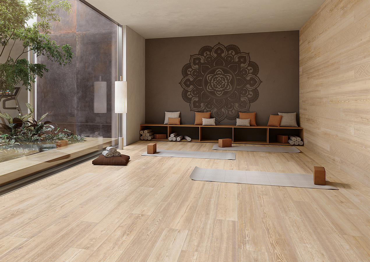 Beige tiles, wood effect 20x120 (Italy). Reviews. Samples to the