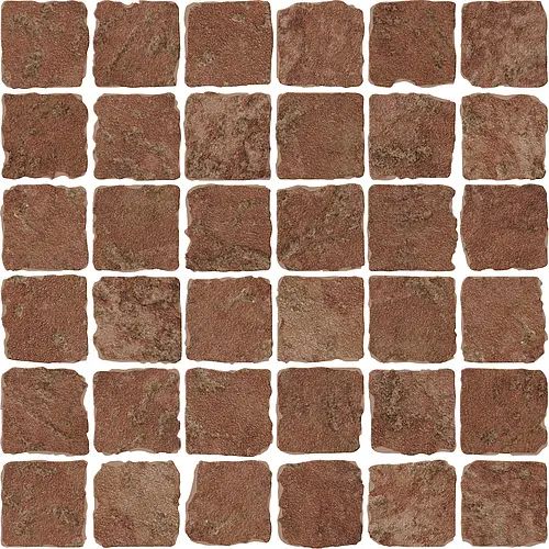 Cerdomus Ceramiche, Pietra di Assisi, 69197_69197_Mosaico4,7x4,7_rosso