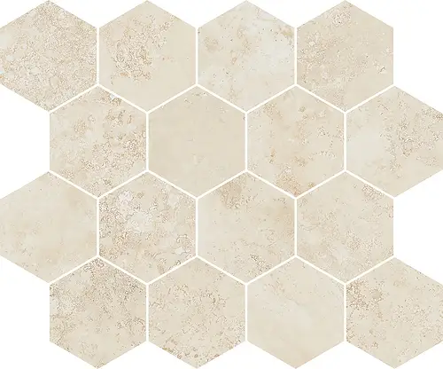 Cerdomus Ceramiche, Tibur, 97789_MosaicoEsagonaBeigeMatt