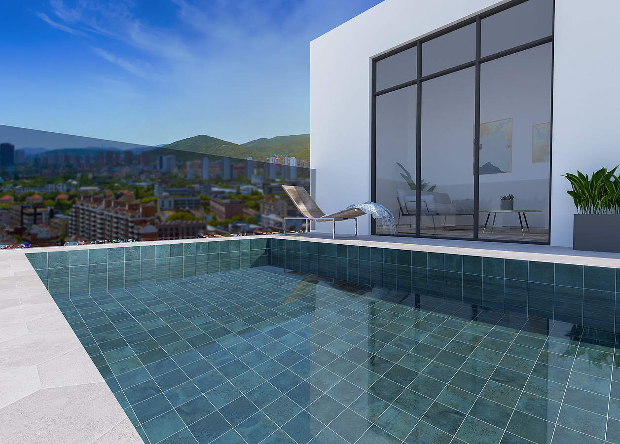 Green tiles, other stones effect 15x15 (Spain). Reviews. Samples