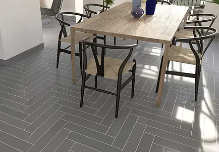 Background tile, Effect unicolor, Color grey, Glazed porcelain stoneware, 9.9x49.2 cm, Finish matte