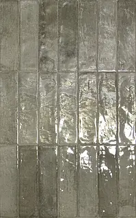 Grundflise, Effekt ensfarvet, Farve grå, Keramik, 6.5x25 cm, Overflade blank