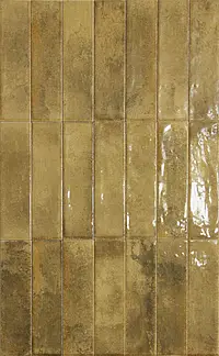 Background tile, Effect unicolor, Color brown, Ceramics, 6.5x25 cm, Finish glossy
