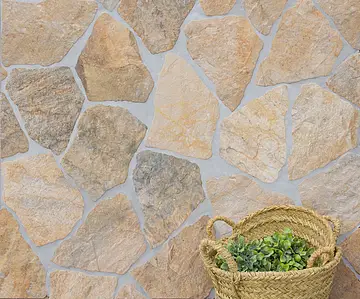 Carrelage, Effet pierre,autres types de pierre, Teinte beige, Grès cérame émaillé, 22.6x32.6 cm, Surface antidérapante
