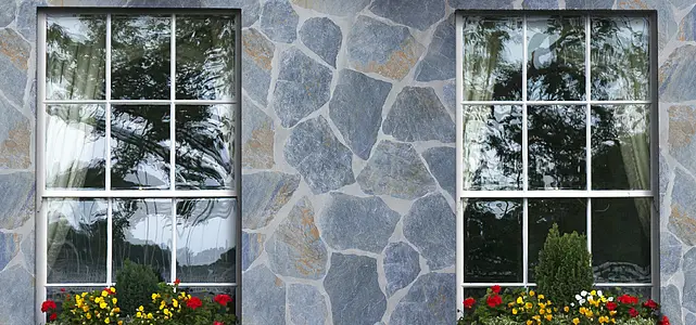 Bakgrundskakel, Textur sten,other stones, Färg marinblå, Glaserad granitkeramik, 15x22 cm, Yta halksäker