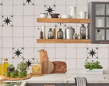 Carrelage, Teinte noire, Grès cérame émaillé, 22.5x22.5 cm, Surface antidérapante