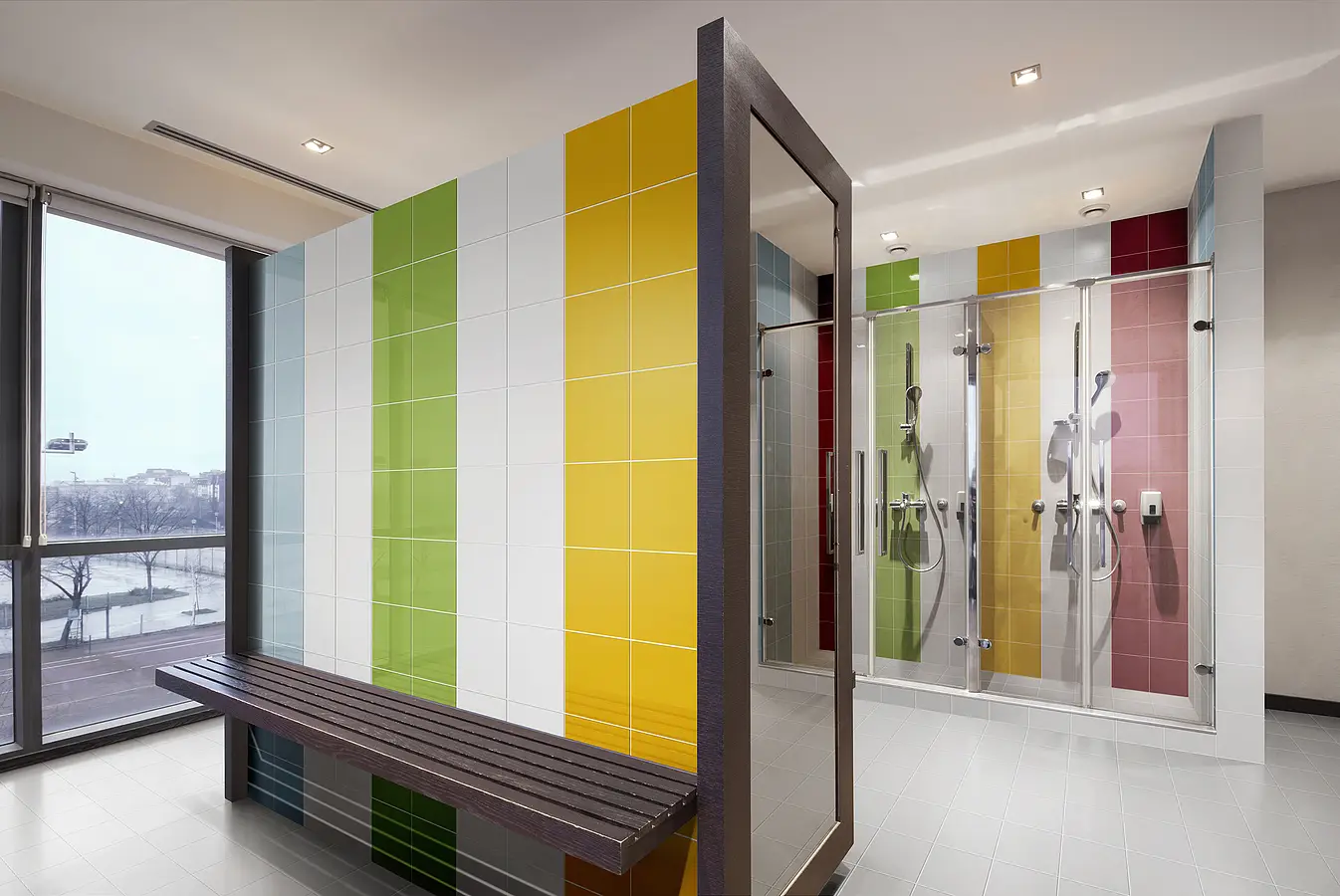 Background tile, Effect unicolor, Color white, Glazed porcelain stoneware, 20x20 cm, Finish matte