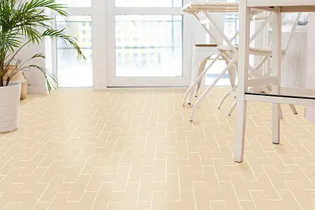 Background tile, Effect unicolor, Color beige, Glazed porcelain stoneware, 20x20 cm, Finish antislip