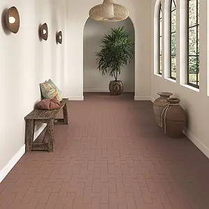 Background tile, Effect unicolor, Color brown, Glazed porcelain stoneware, 20x20 cm, Finish antislip