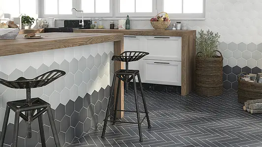 Background tile, Effect unicolor, Color grey, Glazed porcelain stoneware, 15x17 cm, Finish matte