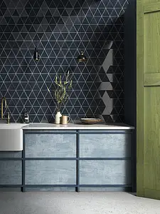 Background tile, Effect unicolor, Color navy blue, Ceramics, Finish glossy