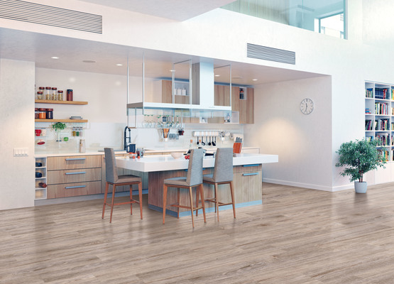 Background tile, Effect wood, Color beige, Glazed porcelain stoneware, 20x120 cm, Finish matte